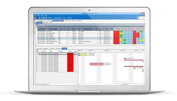screenshot of Aptean Industrial Manufacturing ERP WorkWise Edition